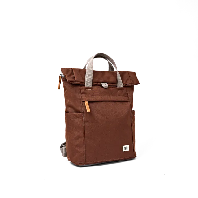 Roka London Finchley rygsæk Chocolate Medium laptoprum