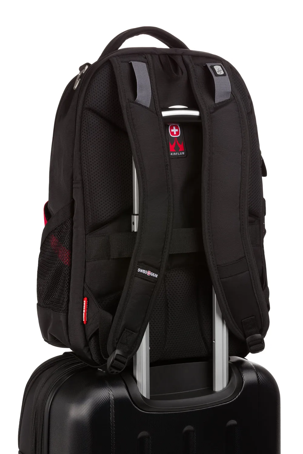 Swissgear 3906 rygsæk sort/rød laptoprum