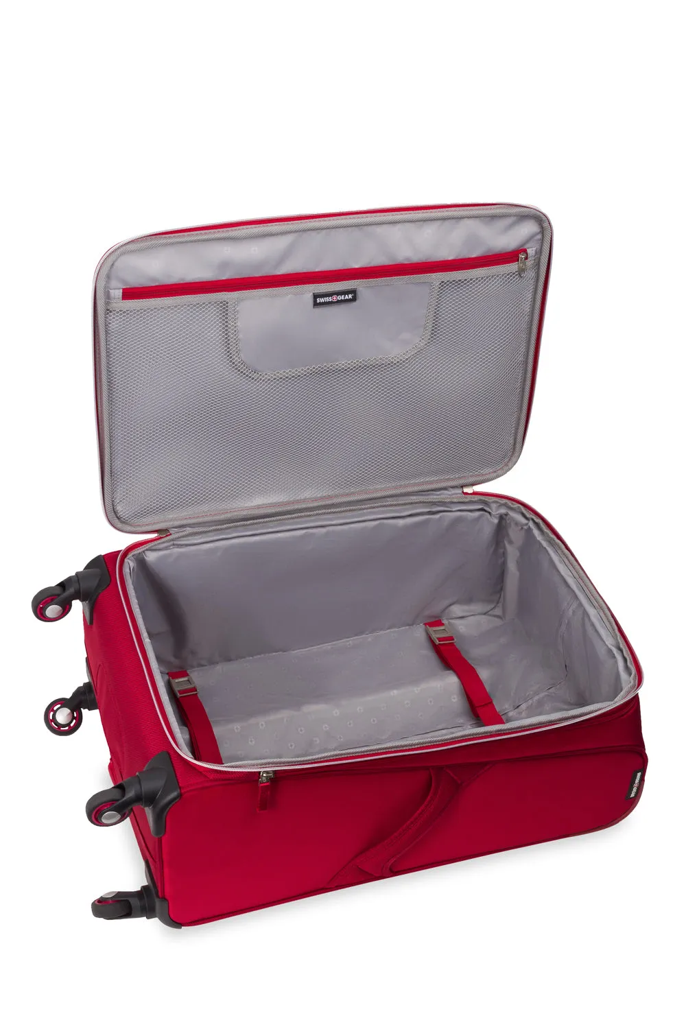 Swissgear 7900 Medium Checked kuffert rød spinner expandable