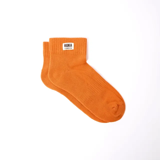 Roka London Wembley ankelsokker Burnt Orange herre