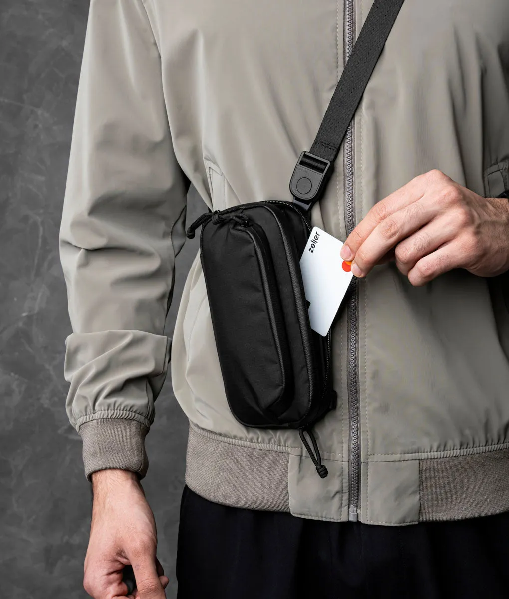 Alpaka Bravo Passport Pouch paspung sort 210D