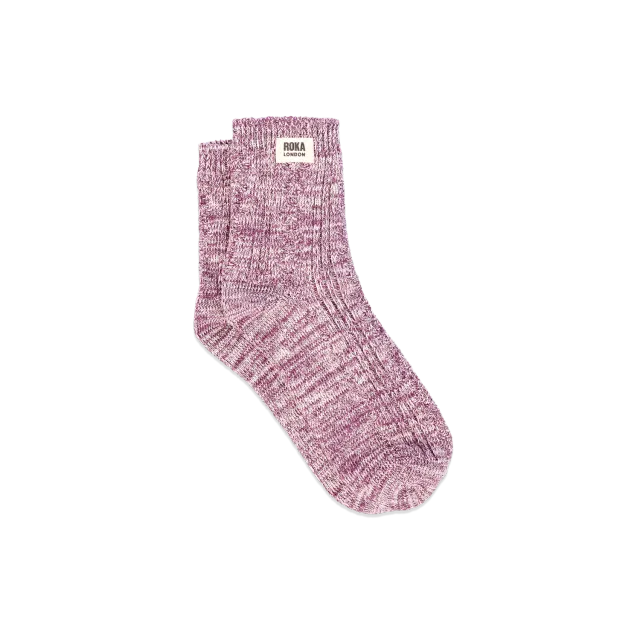 Roka London Wallace strømper Berry crew dame