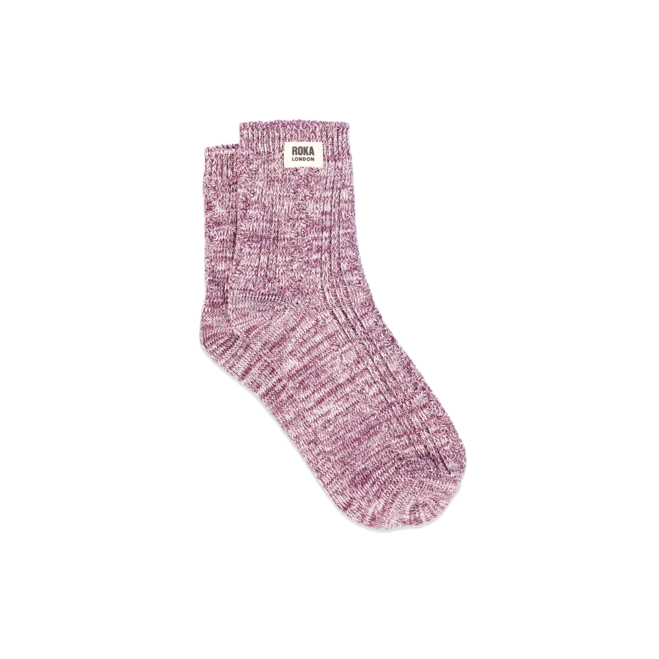 Roka London Wallace strømper Berry crew dame