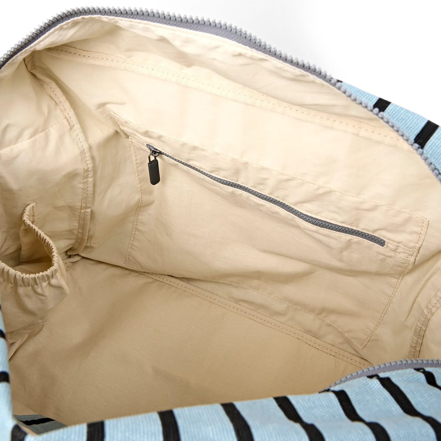 Roka London Sloane Medium skuldertaske blue stripe 24,4 liter