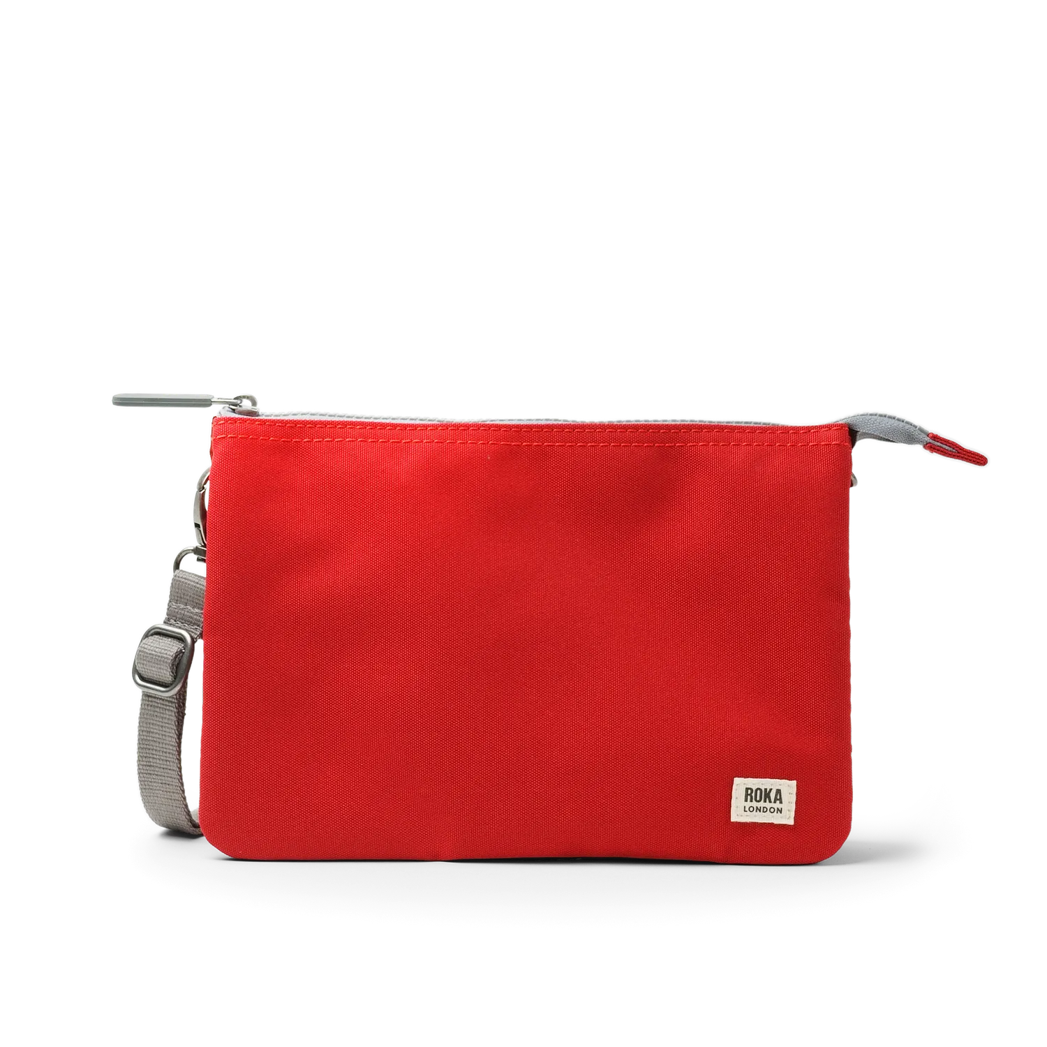 Roka London Carnaby XL crossbody pung Mars Red lærred