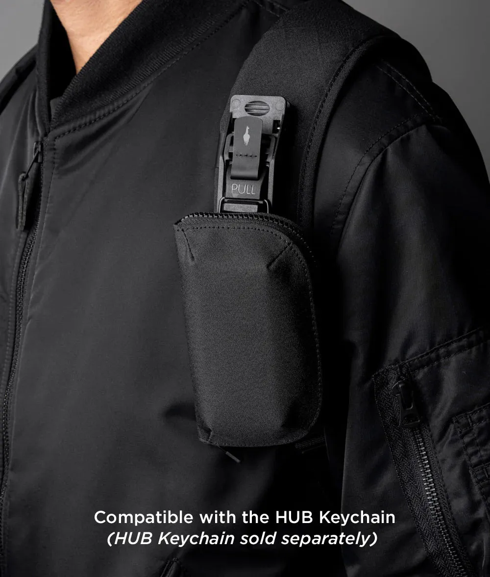 Alpaka HUB Zip Pocket lynlåslomme sort 300D