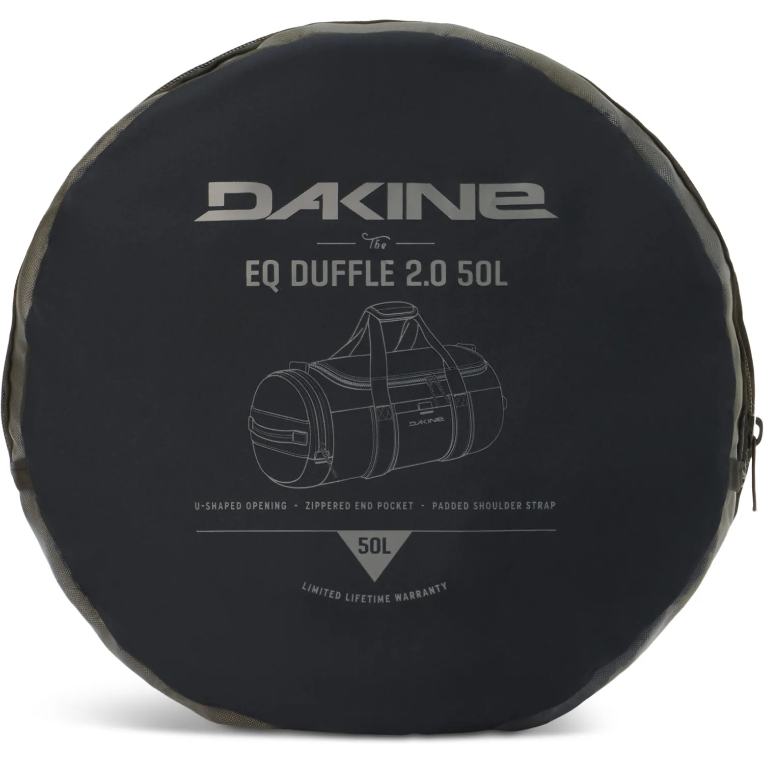 Dakine EQ Duffle 2.0 50L duffelbag grå sammenpakkelig