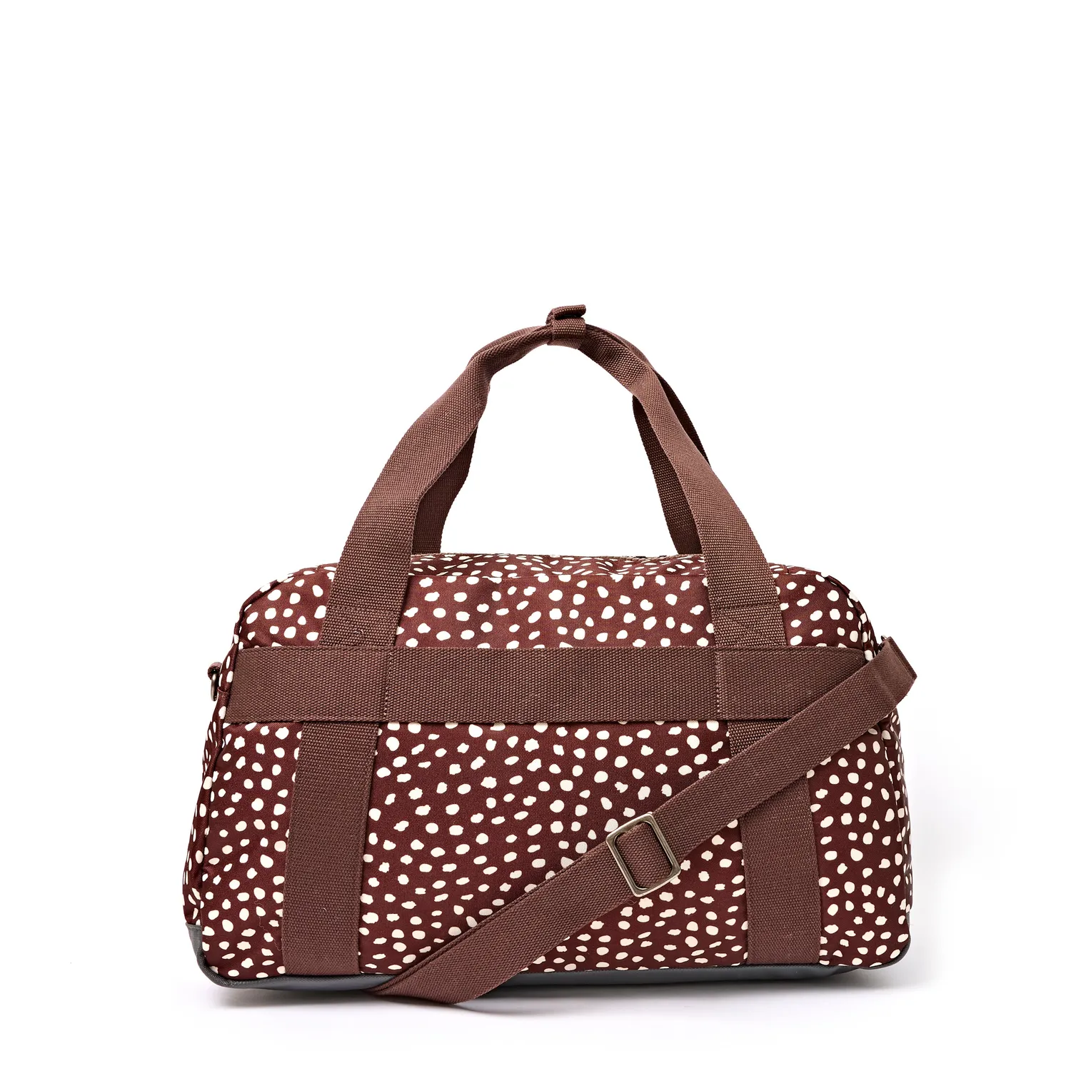Roka London Gatwick duffeltaske Brown Dot Small med laptoprum