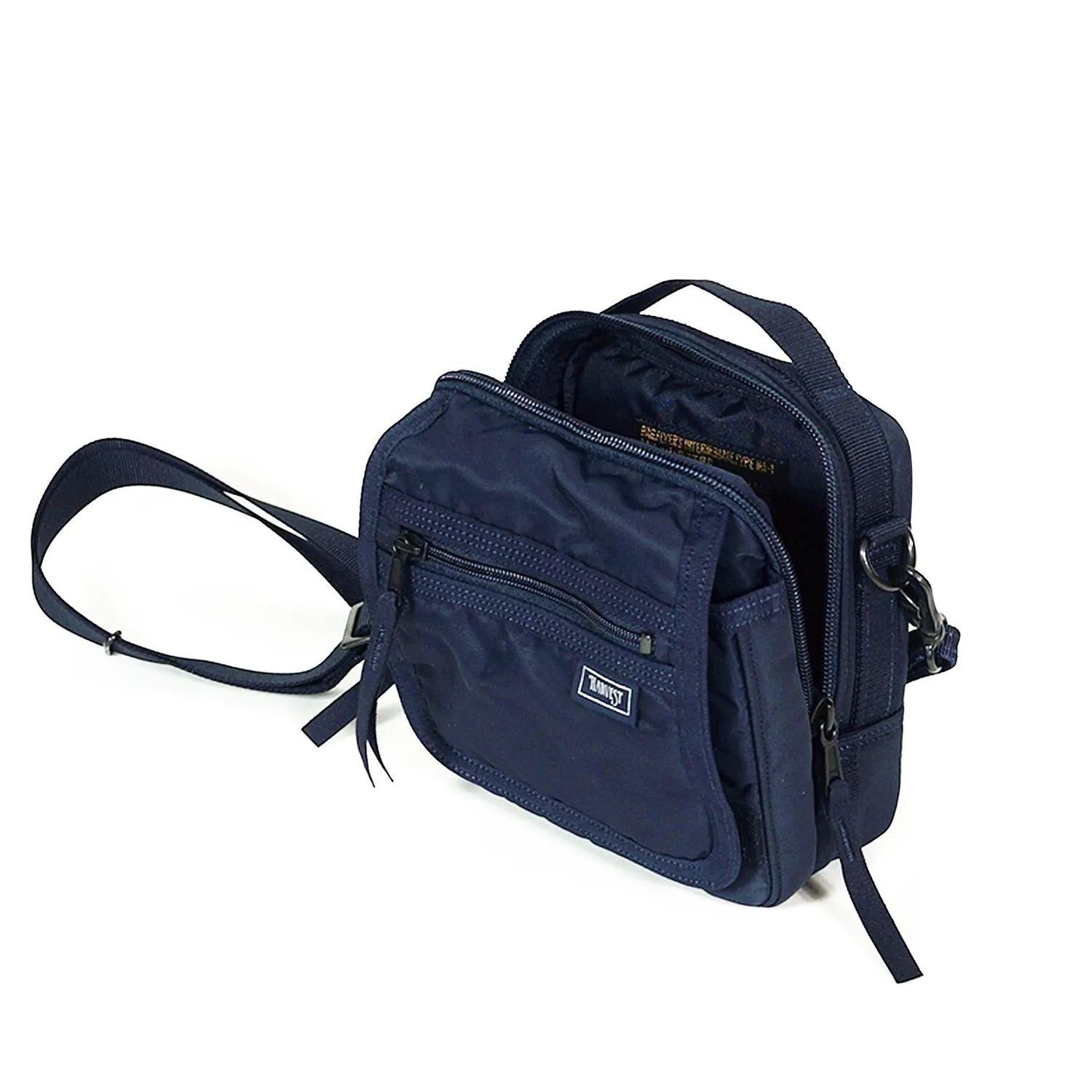 Harvest Label Vintage Stock HJ-4051 skuldertaske blå