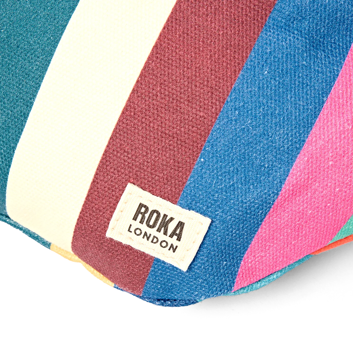 Roka London Mill Hill bæltetaske wide stripe multi lille
