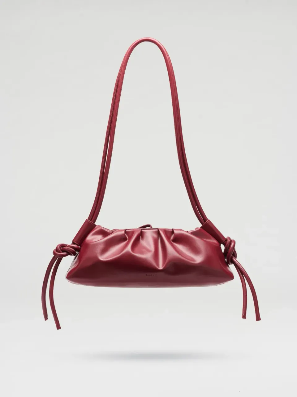 Ölend Dumpling Bag skuldertaske Cherry red vegansk læder
