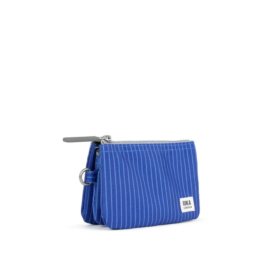Roka London Carnaby Small pung light wash denim vegansk