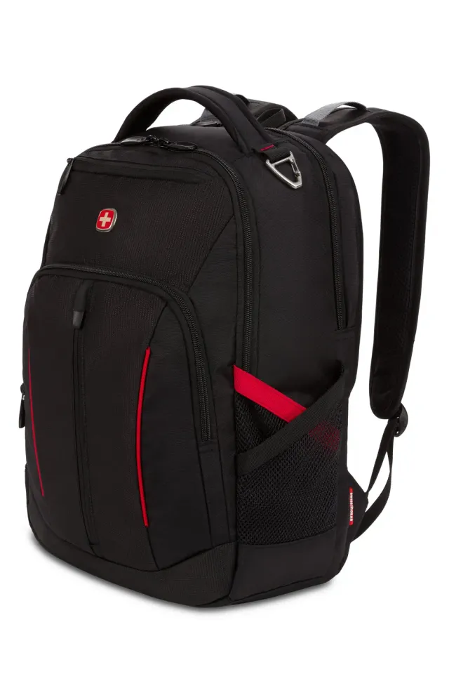 Swissgear 3906 rygsæk sort/rød laptoprum