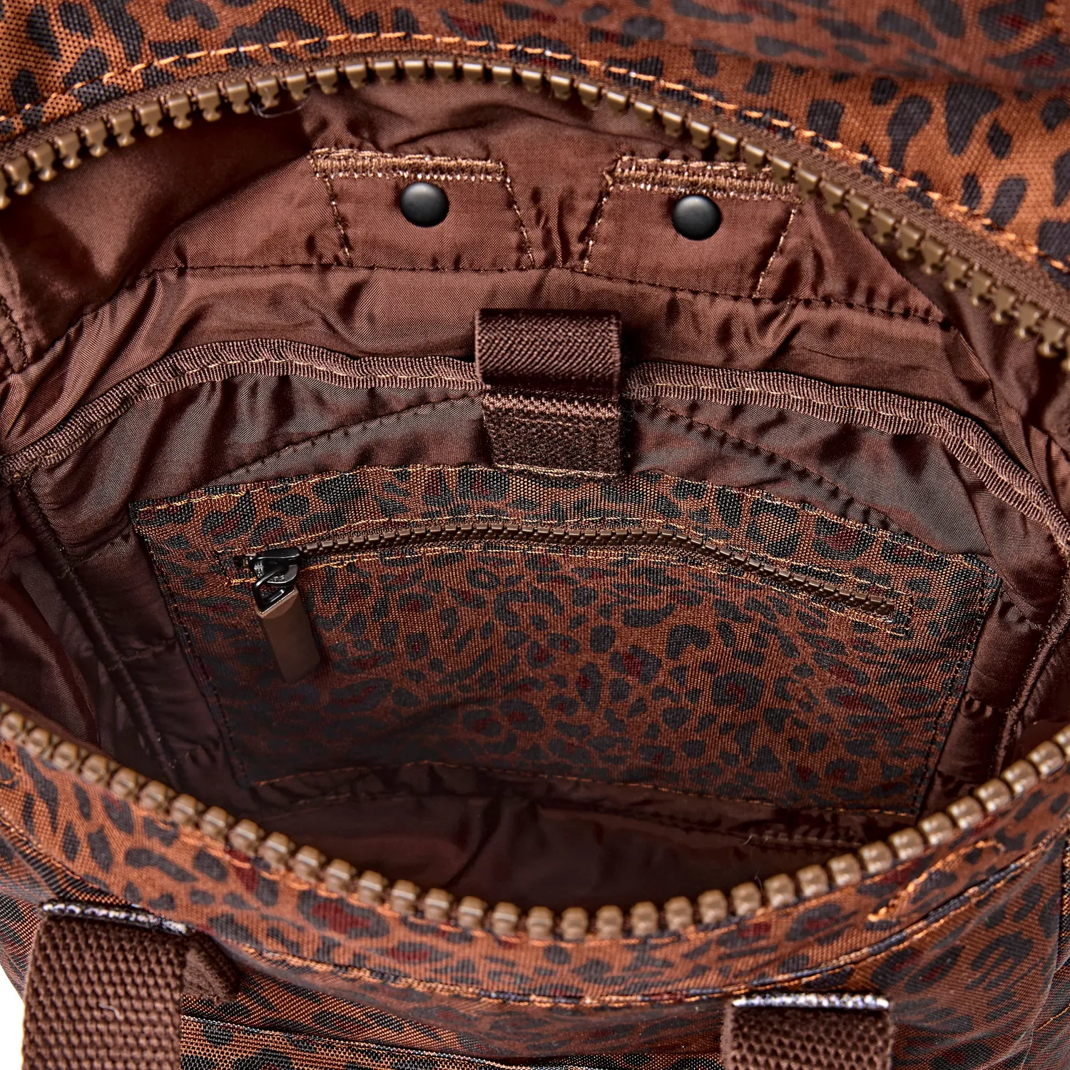 Roka London Canfield Roll Top rygsæk Mini Leopard vandafvisende