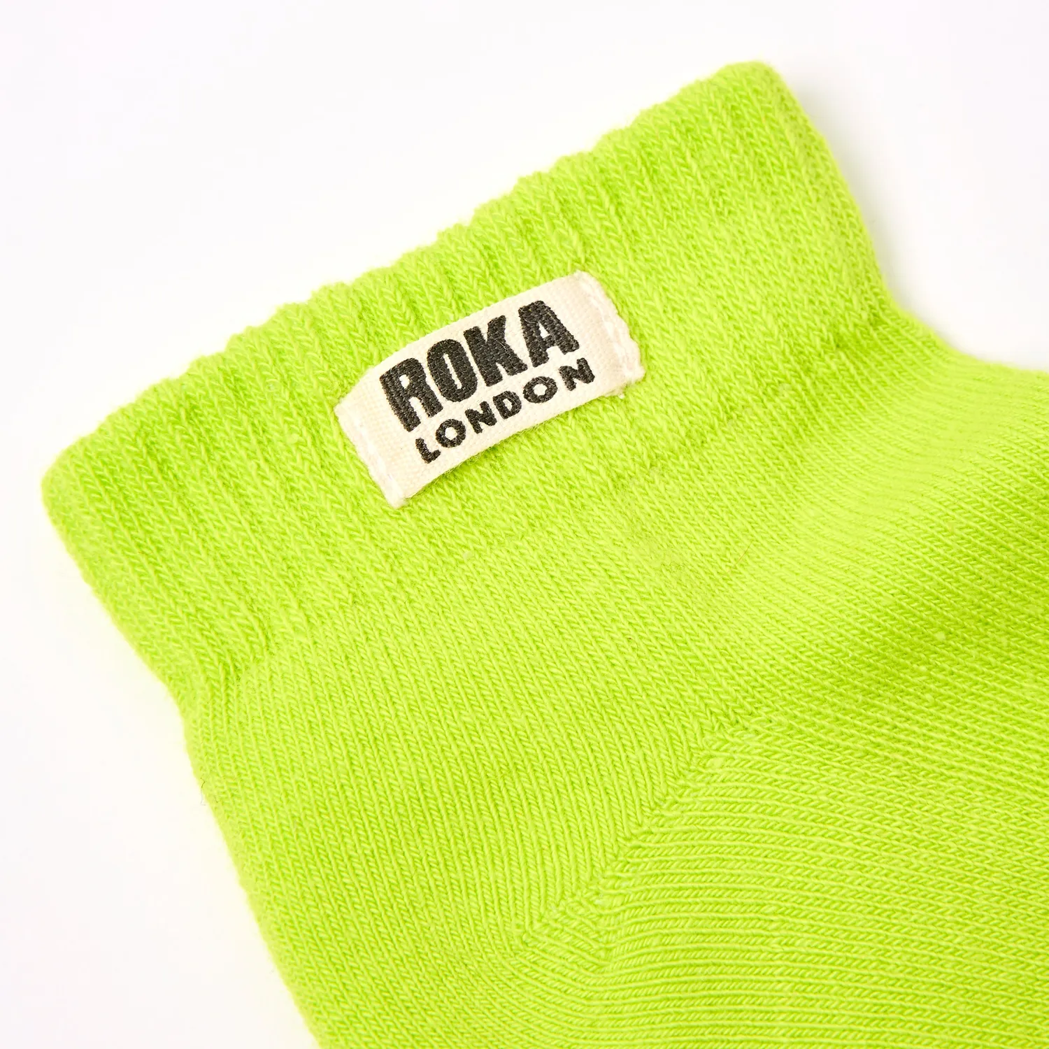 Roka London Wembley ankelstrømper Lime børn