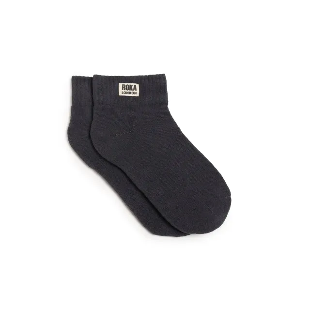 Roka London Wembley ankelstrømper faded black 36-42