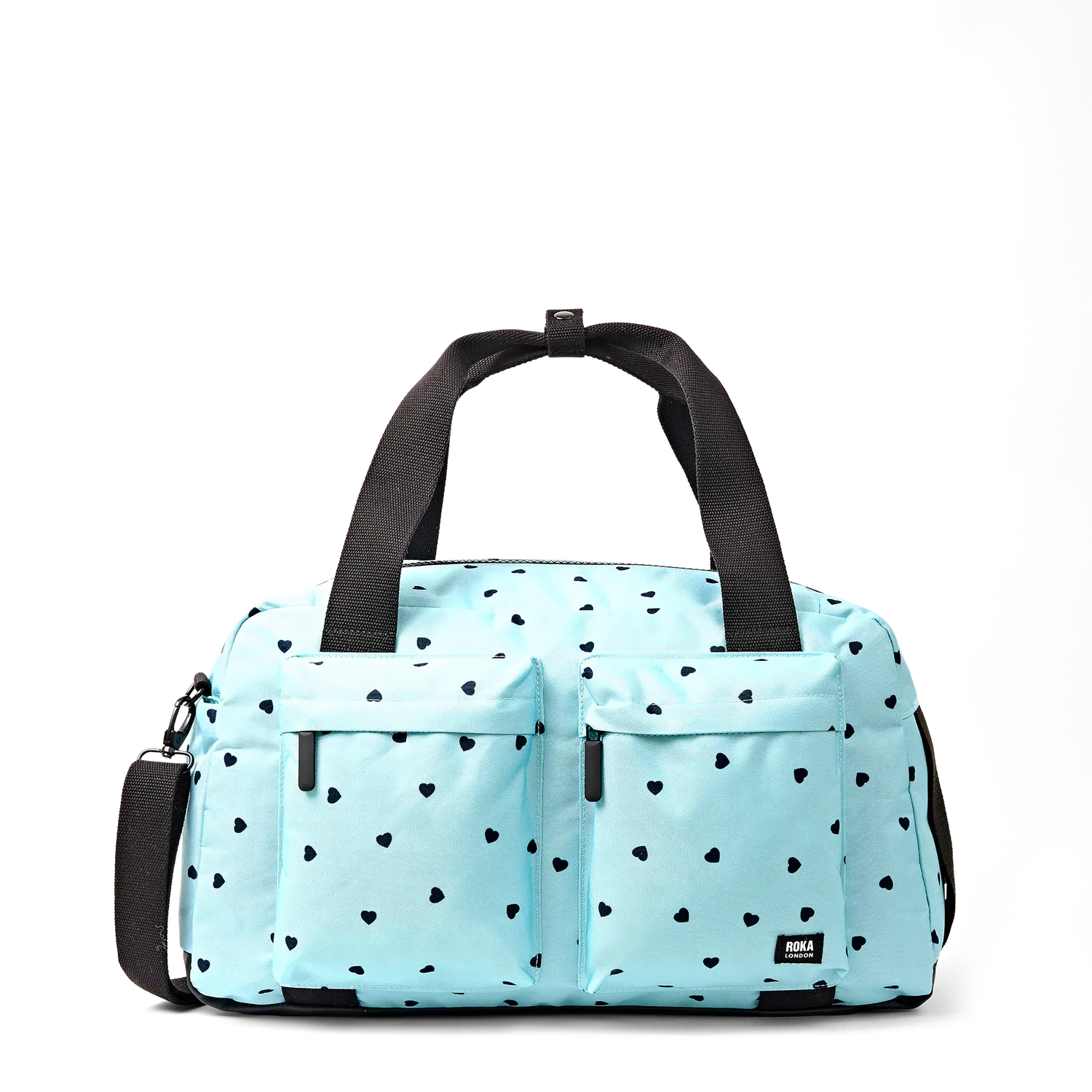 Roka London Gatwick rejsetaske Medium heart print laptoprum