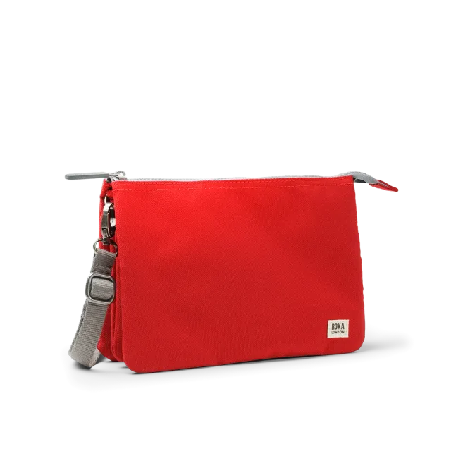 Roka London Carnaby XL crossbody pung Mars Red lærred