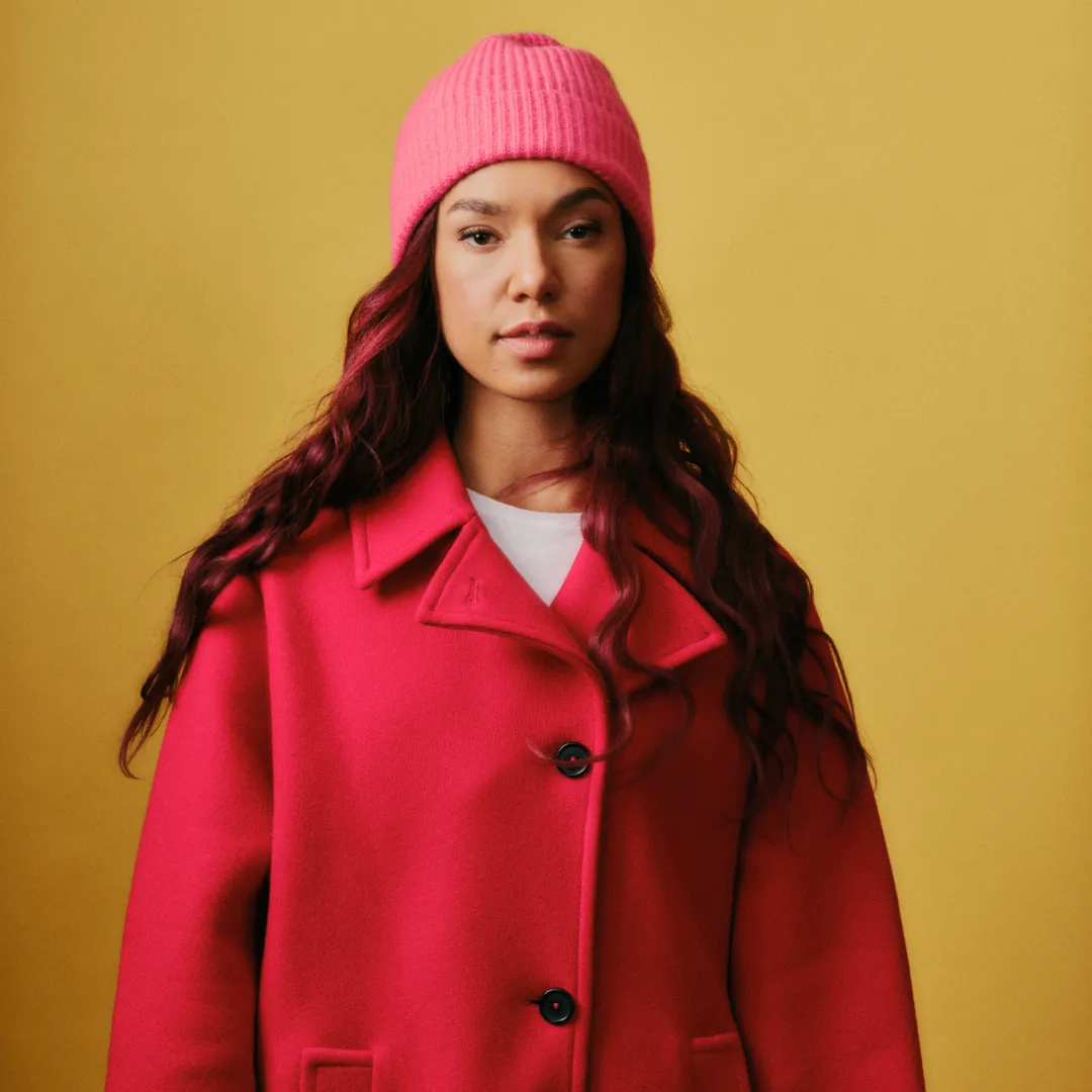 Roka London Shard Coral hue one size 100% cashmere