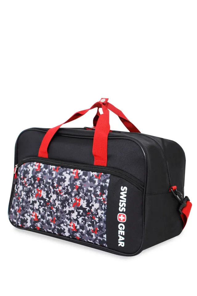 SwissGear 6326 duffel 17,5" sort/hvid camo