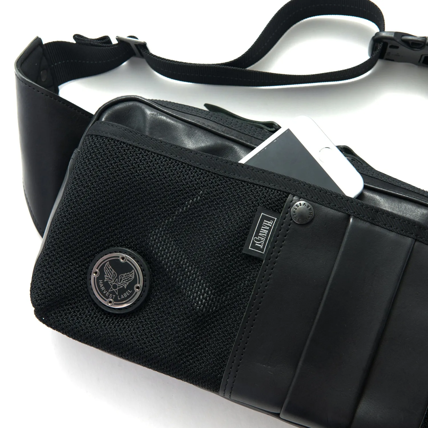 Harvest Label Custom Pelle HP-0201 bæltetaske sort læder