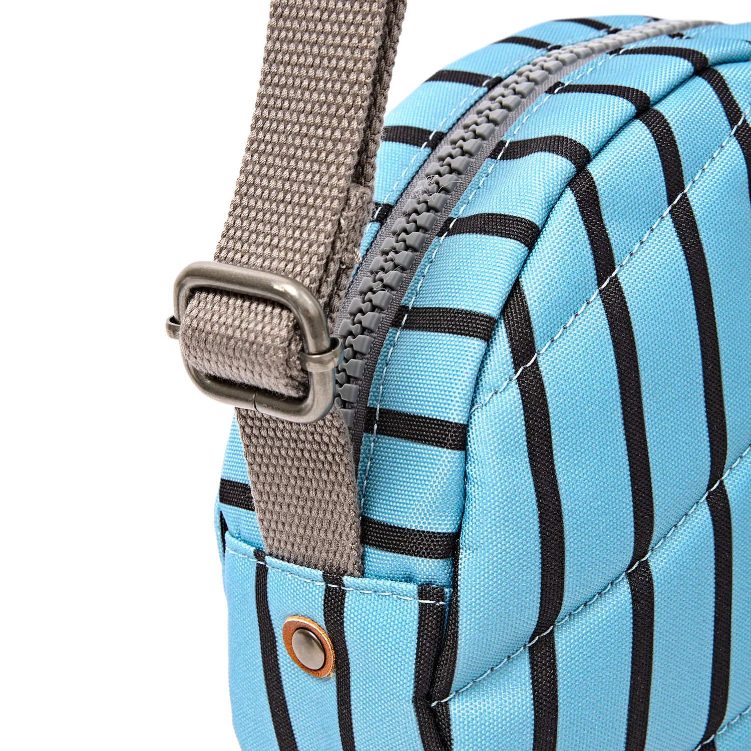 Roka London Paddington crossbody taske Blue Stripe Small