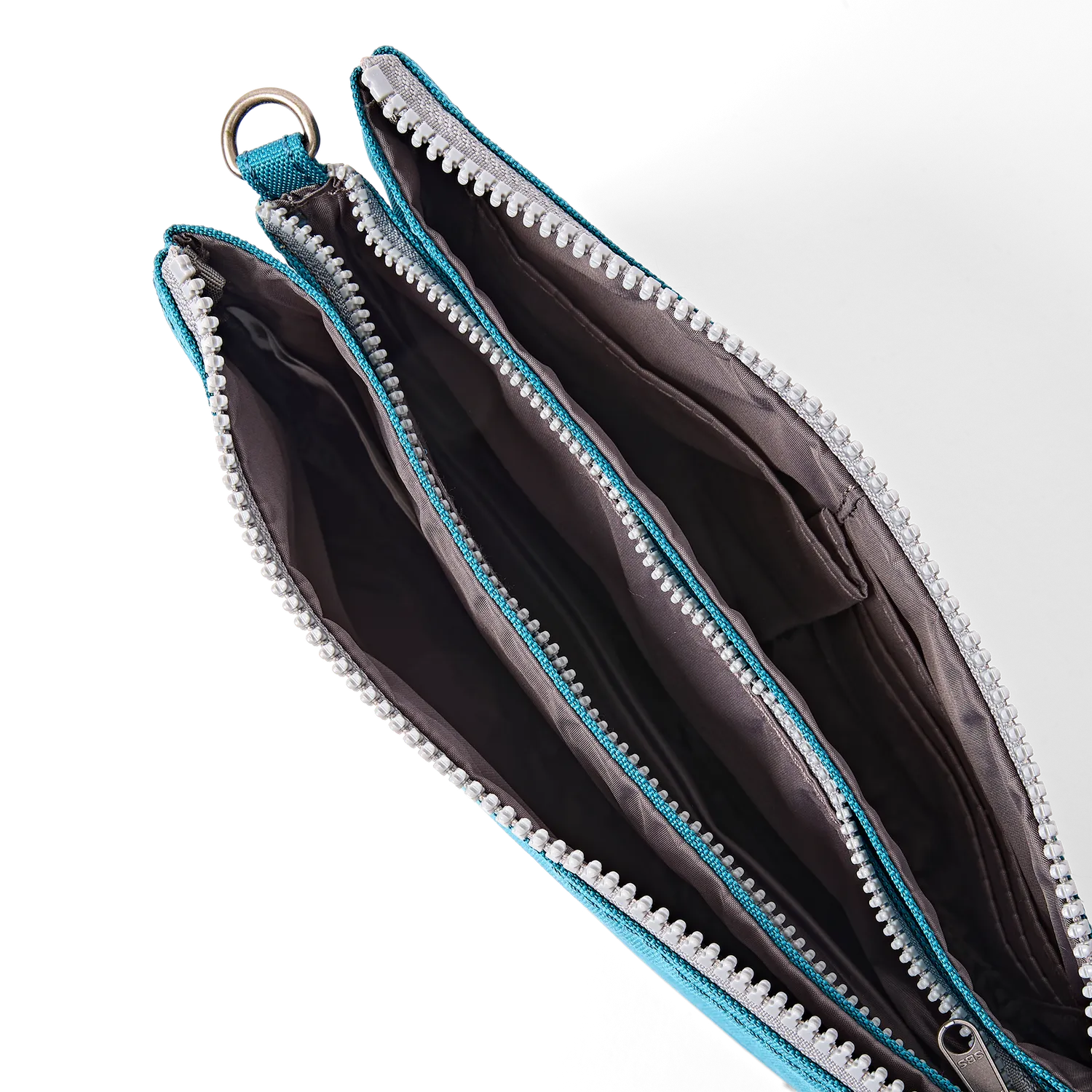 Roka London Carnaby XL crossbody taske Deep Teal ensfarvet