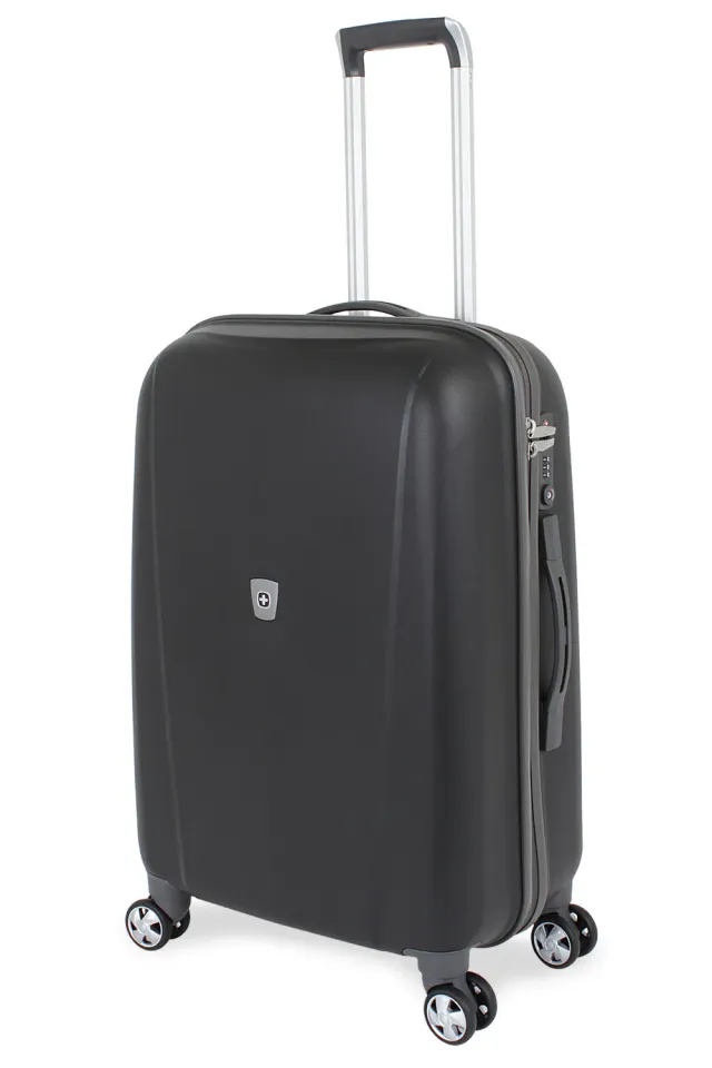 Swissgear 6150 Medium Checked Spinner kuffert Black hård