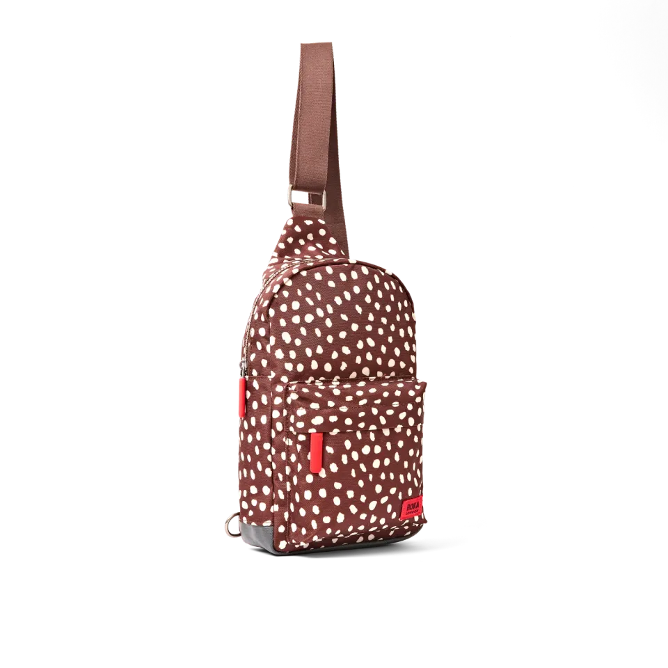 Roka Willesden skuldertaske Brown Dot Large 5,0 liter