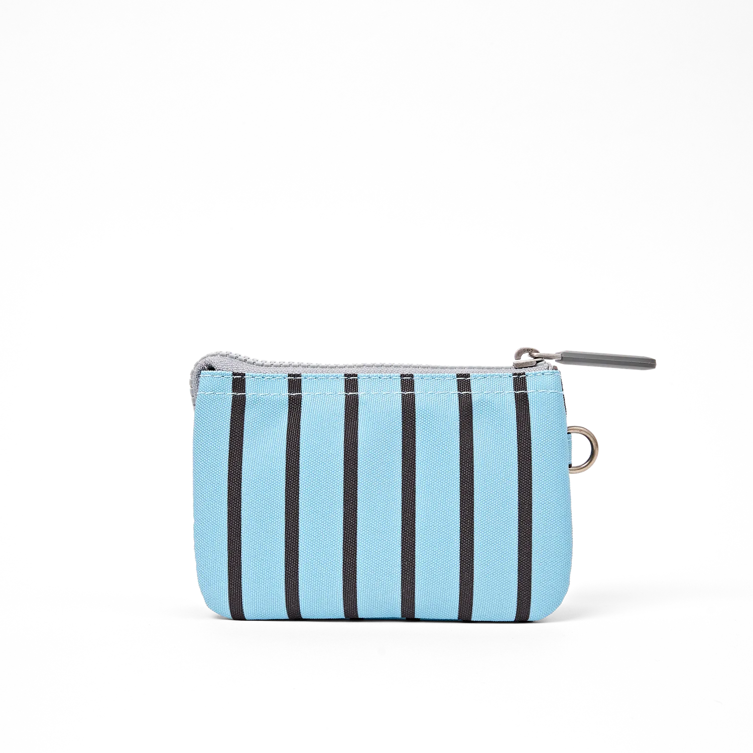 Roka London Carnaby pung Small blue stripe canvas