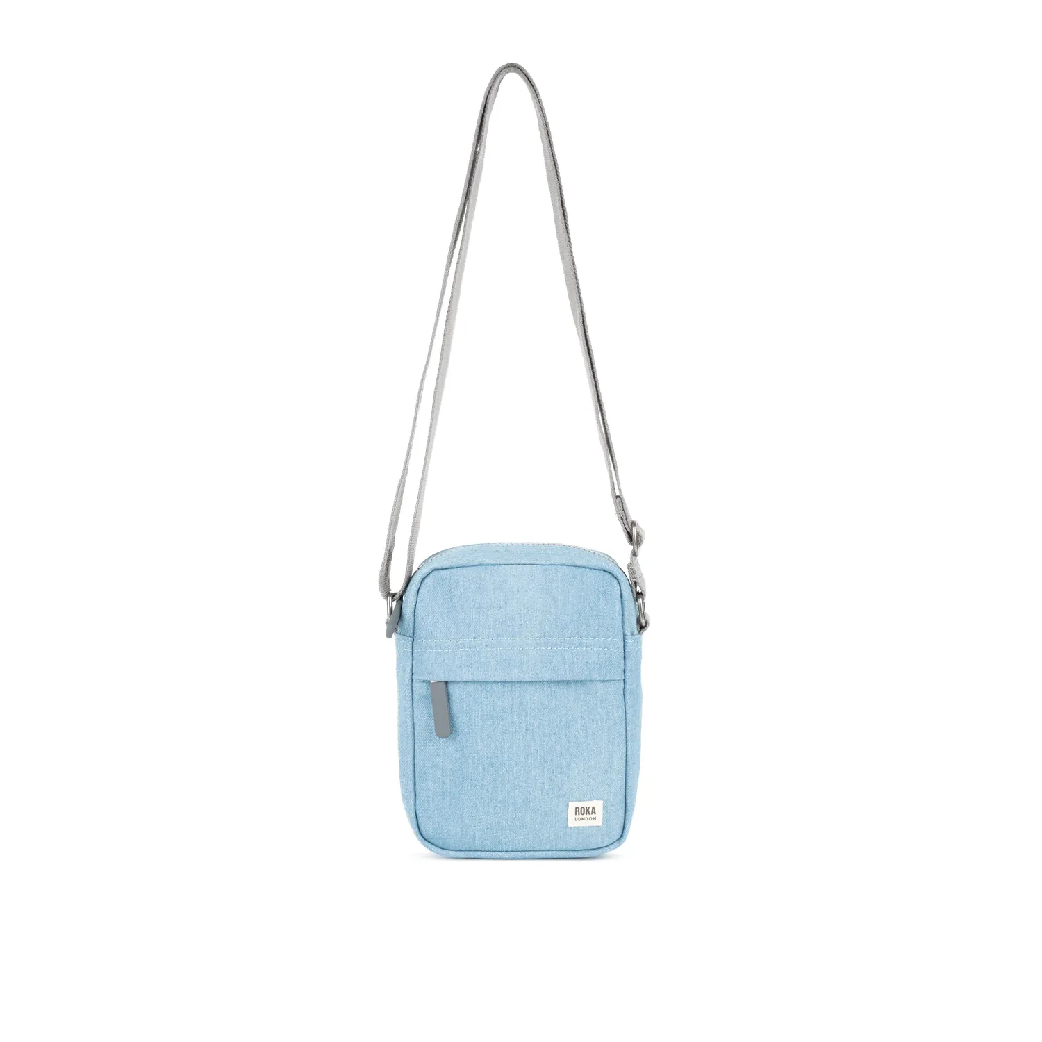 Roka London Bond crossbody taske Light Denim Small