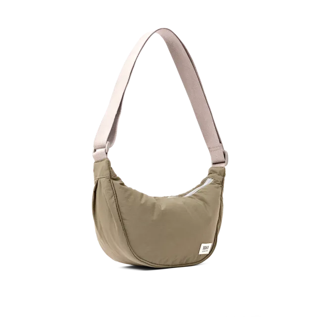 Roka London Farringdon halvmåne taske basil small