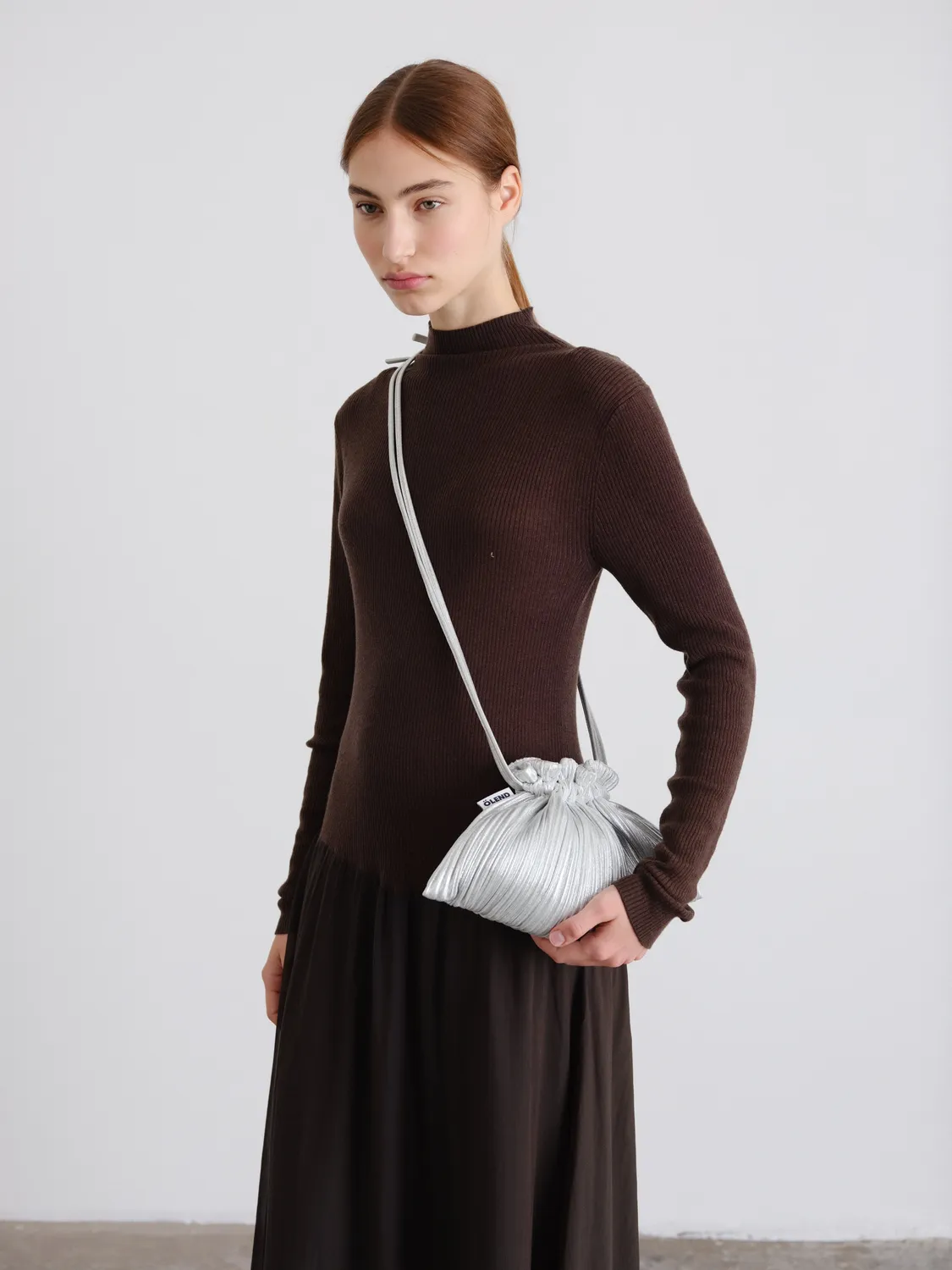 Ölend Shell Bag skuldertaske sølv festtaske