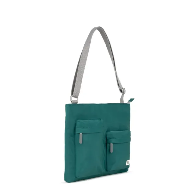 Roka London Moorgate messenger taske Teal laptop 15 tommer