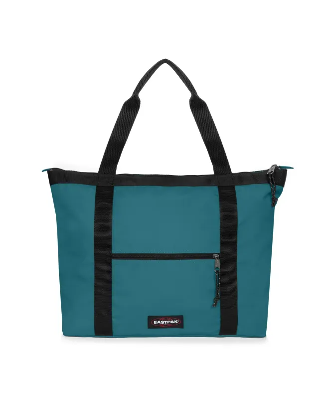 Eastpak Travel Tote skuldertaske Large teal – laptop 16"