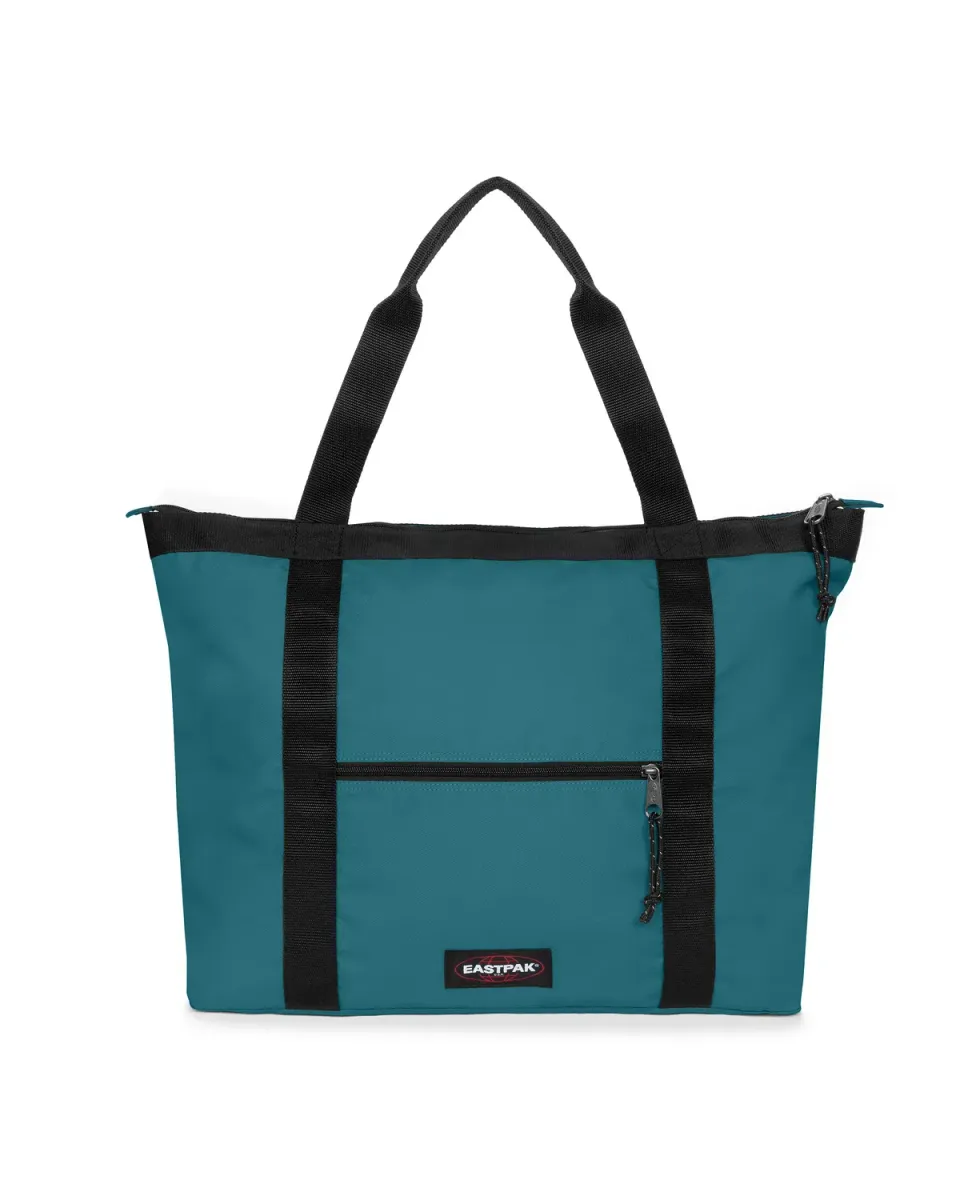 Eastpak Travel Tote skuldertaske Large teal – laptop 16"