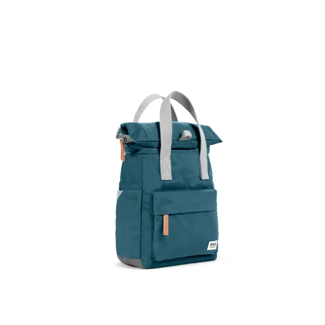 Roka London Canfield rygsæk teal nylon vandafvisende large