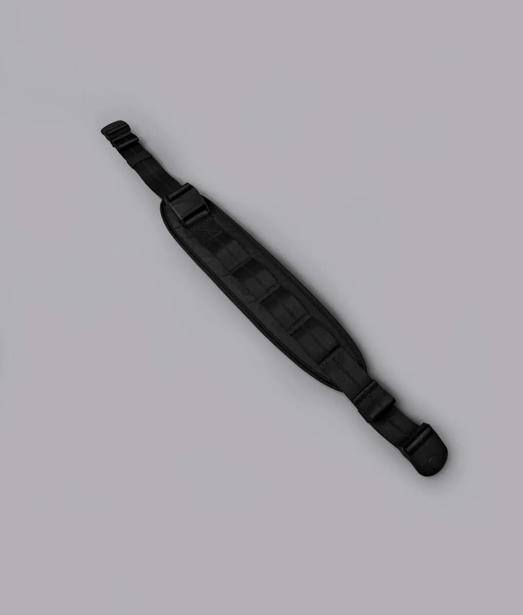 Alpaka Padded Shoulder Strap bred bærerem sort