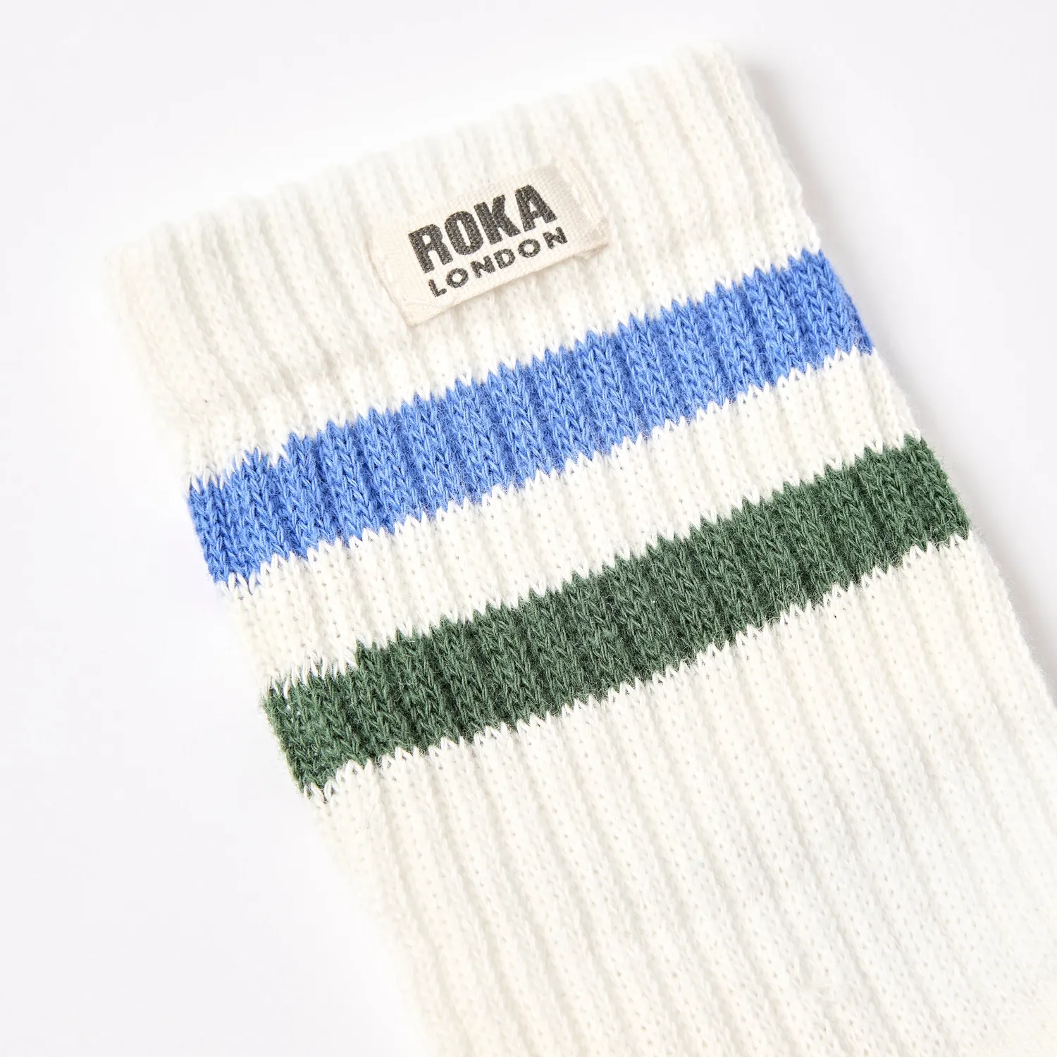 Roka London Windsor Strømper herre Malibu Blue økologisk