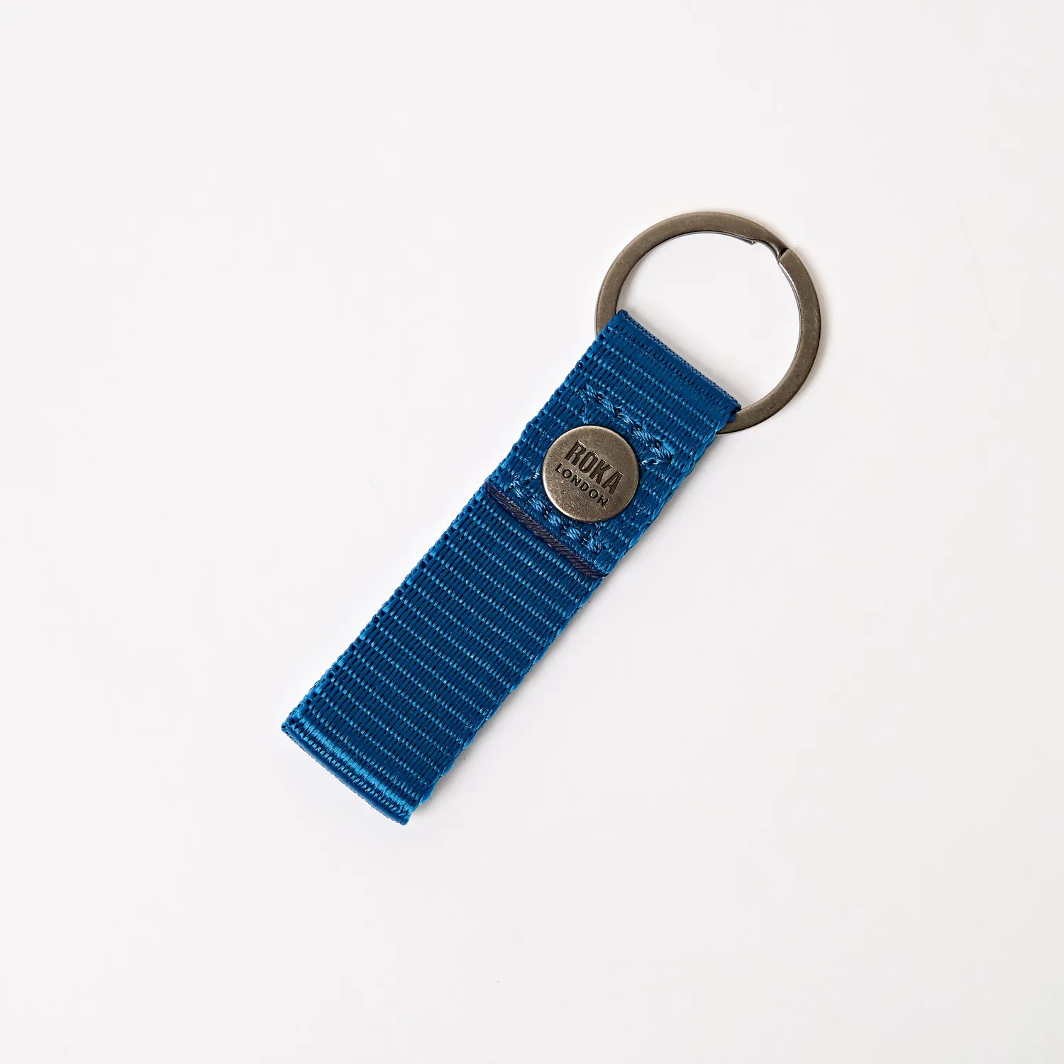 Roka London Portland nøglering Malibu Blue vegansk