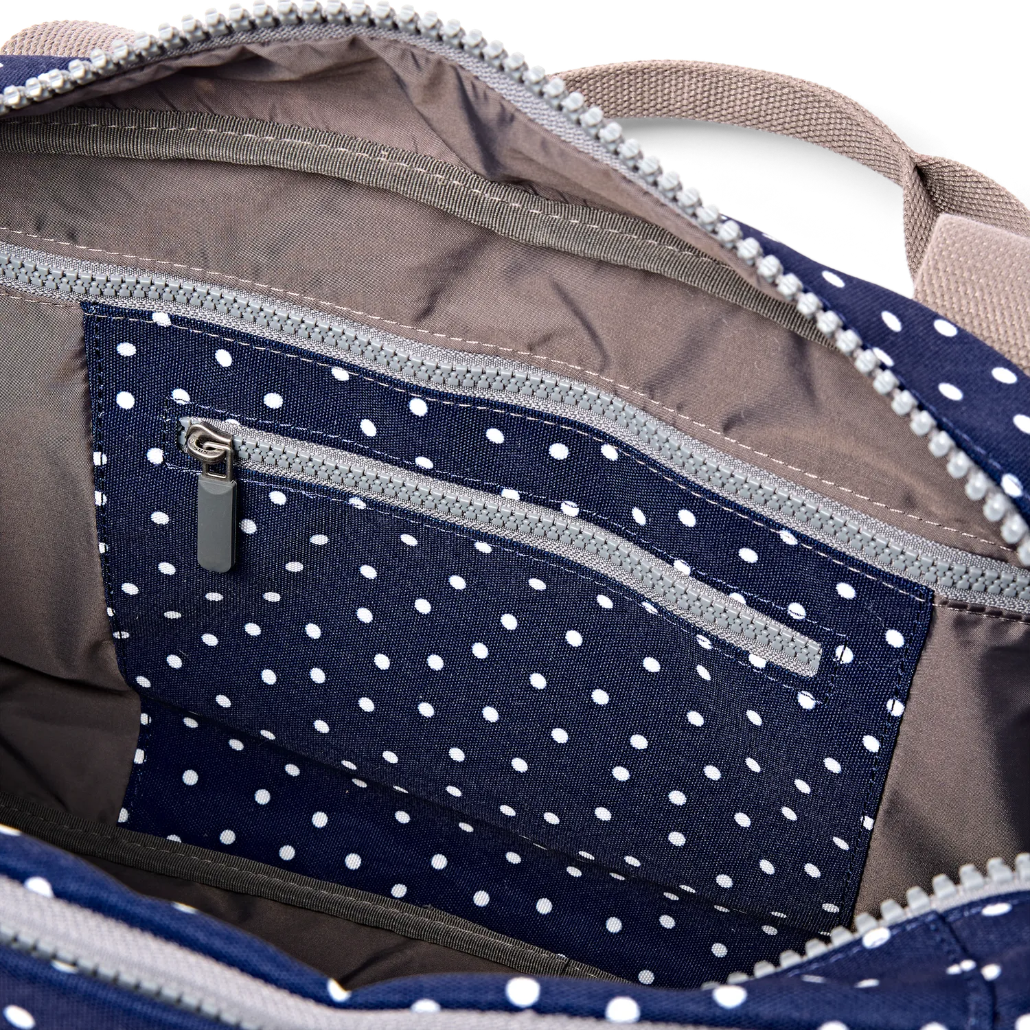 Roka Gatwick duffel Small navy polka dot håndbagage