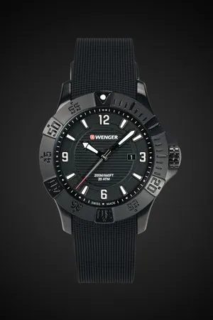Wenger Seaforce ur all black silikone 200 m