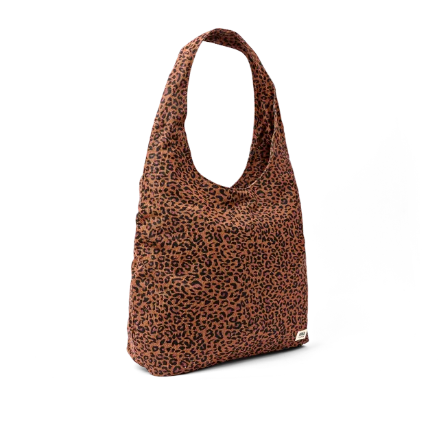 Roka London Hoxton Large skuldertaske Leopard Mini 15,3 liter