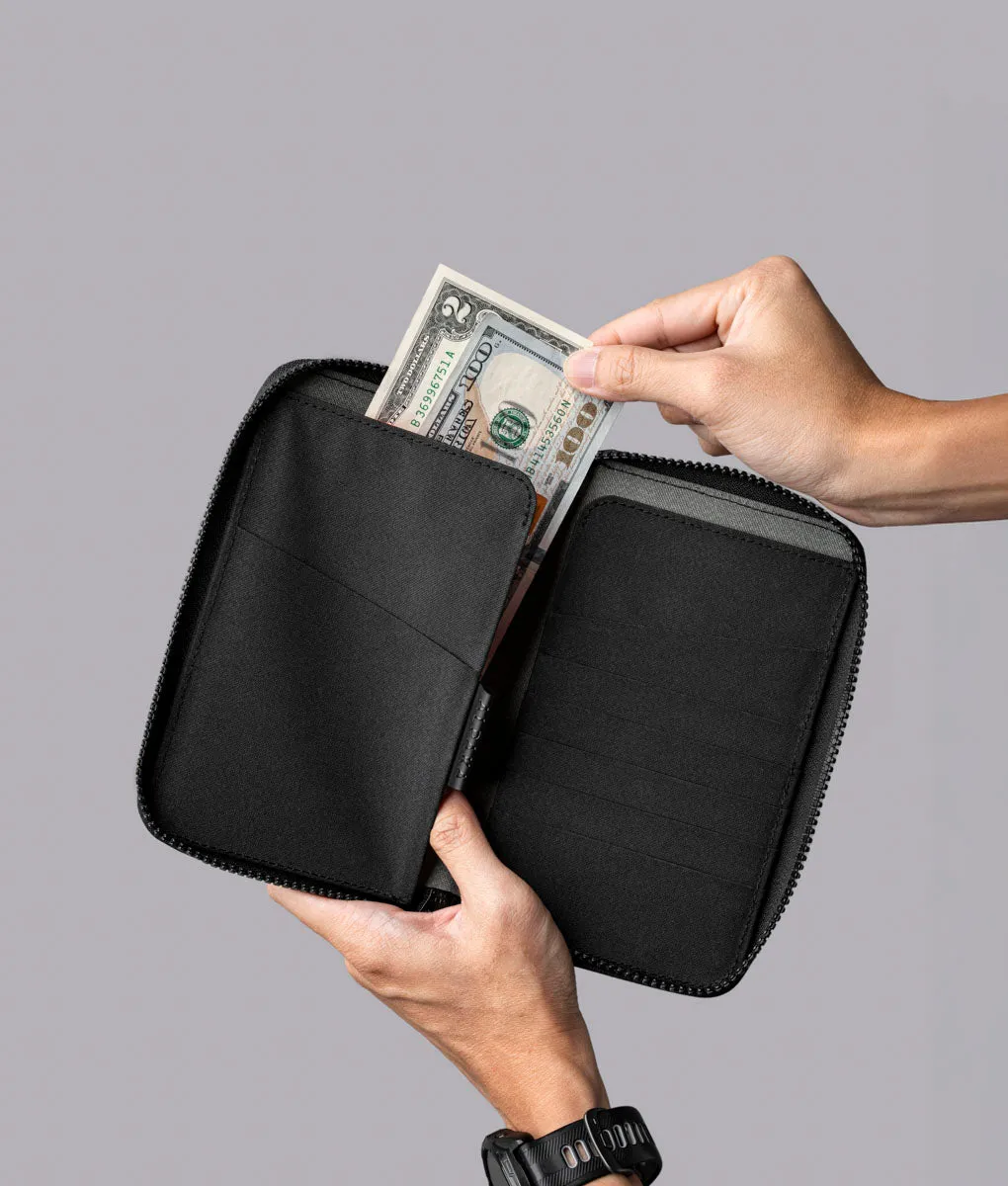Alpaka Zip Passport Wallet pung sort pas