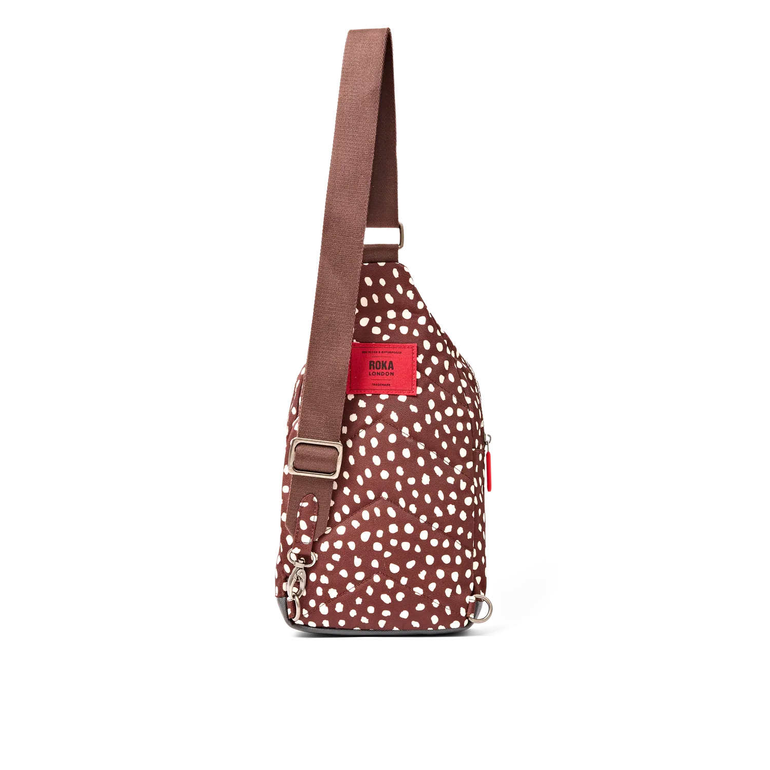 Roka Willesden skuldertaske Brown Dot Large 5,0 liter