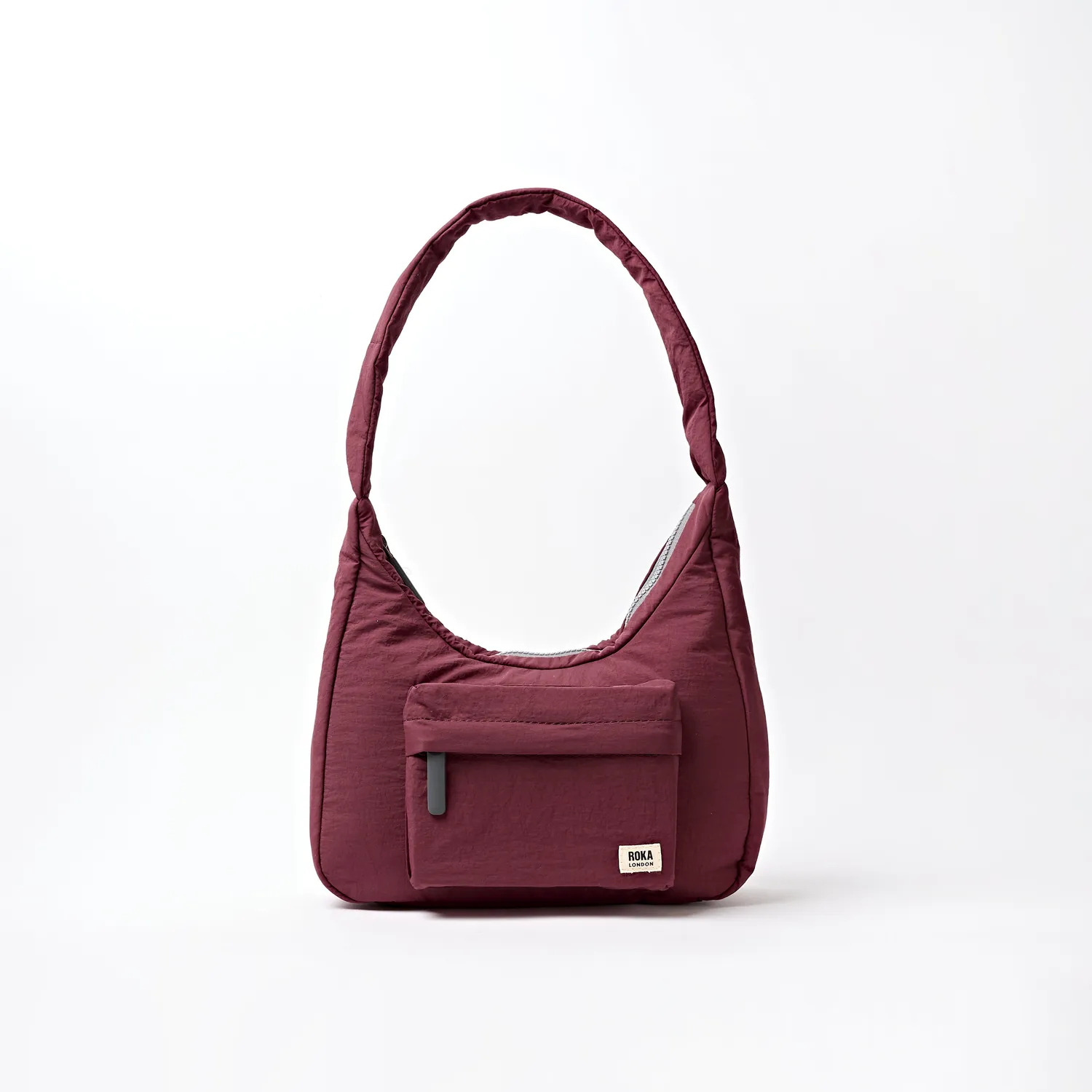 Roka London Belsize Small håndtaske Bordeaux quiltet