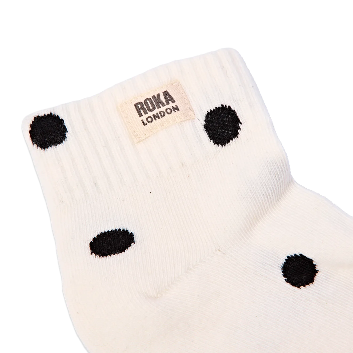 Roka London Wembley ankelstrømper marshmallow dot 36-42