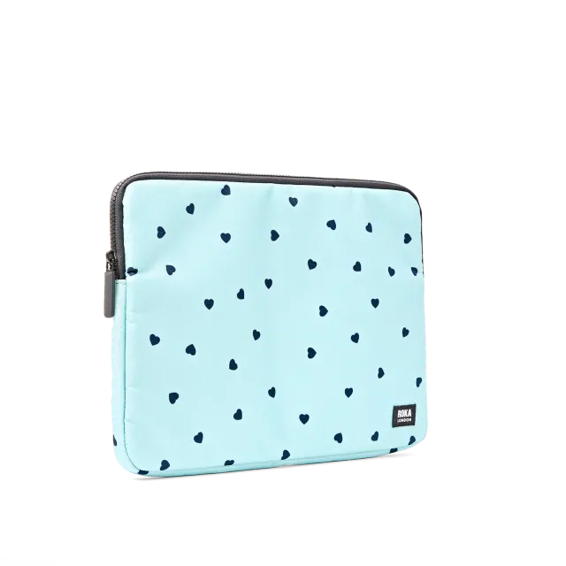 Roka London Brick Lane laptop sleeve Heart Print 14"