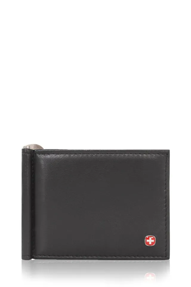 Swissgear Bifold pung sort læder pengeclips