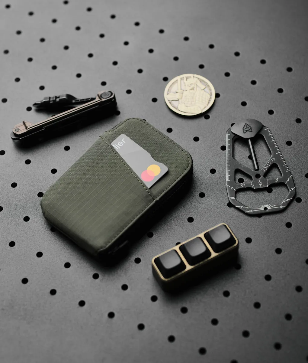 Alpaka Zip Card Pouch kortpung med lynlås
